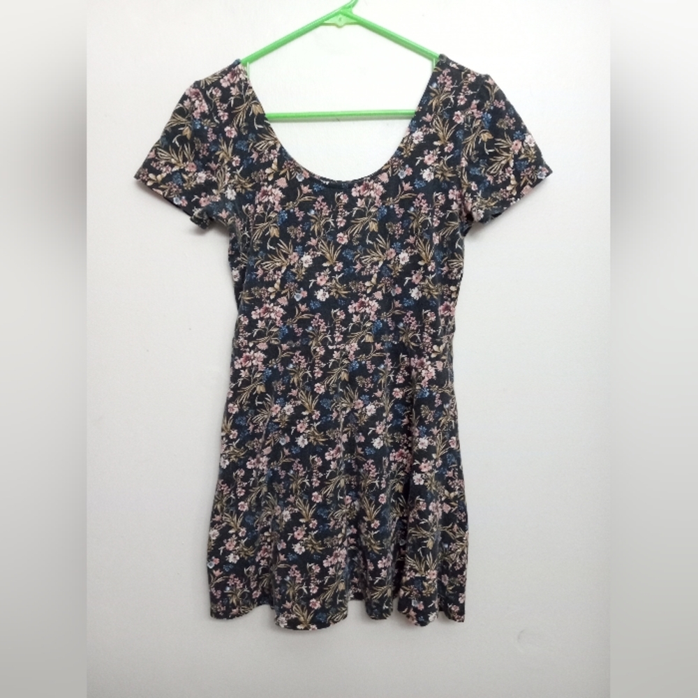 Forever 21 black floral dress